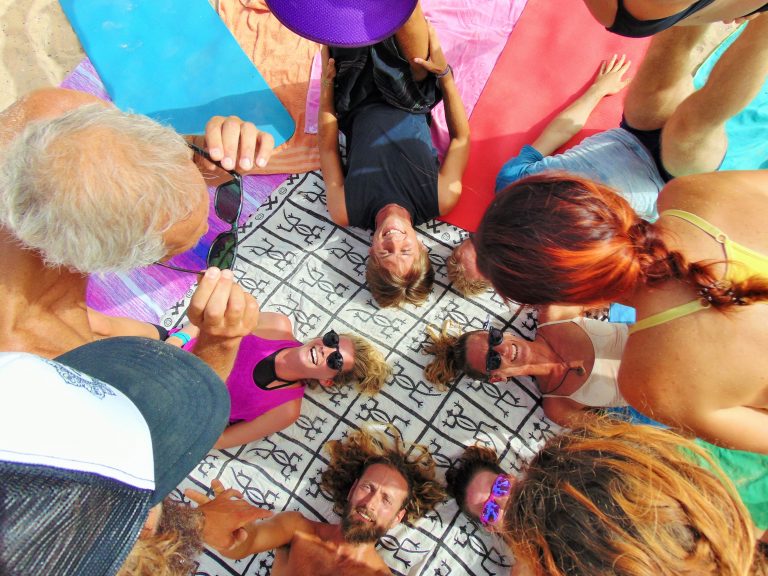Acroyoga class in Fuerteventura